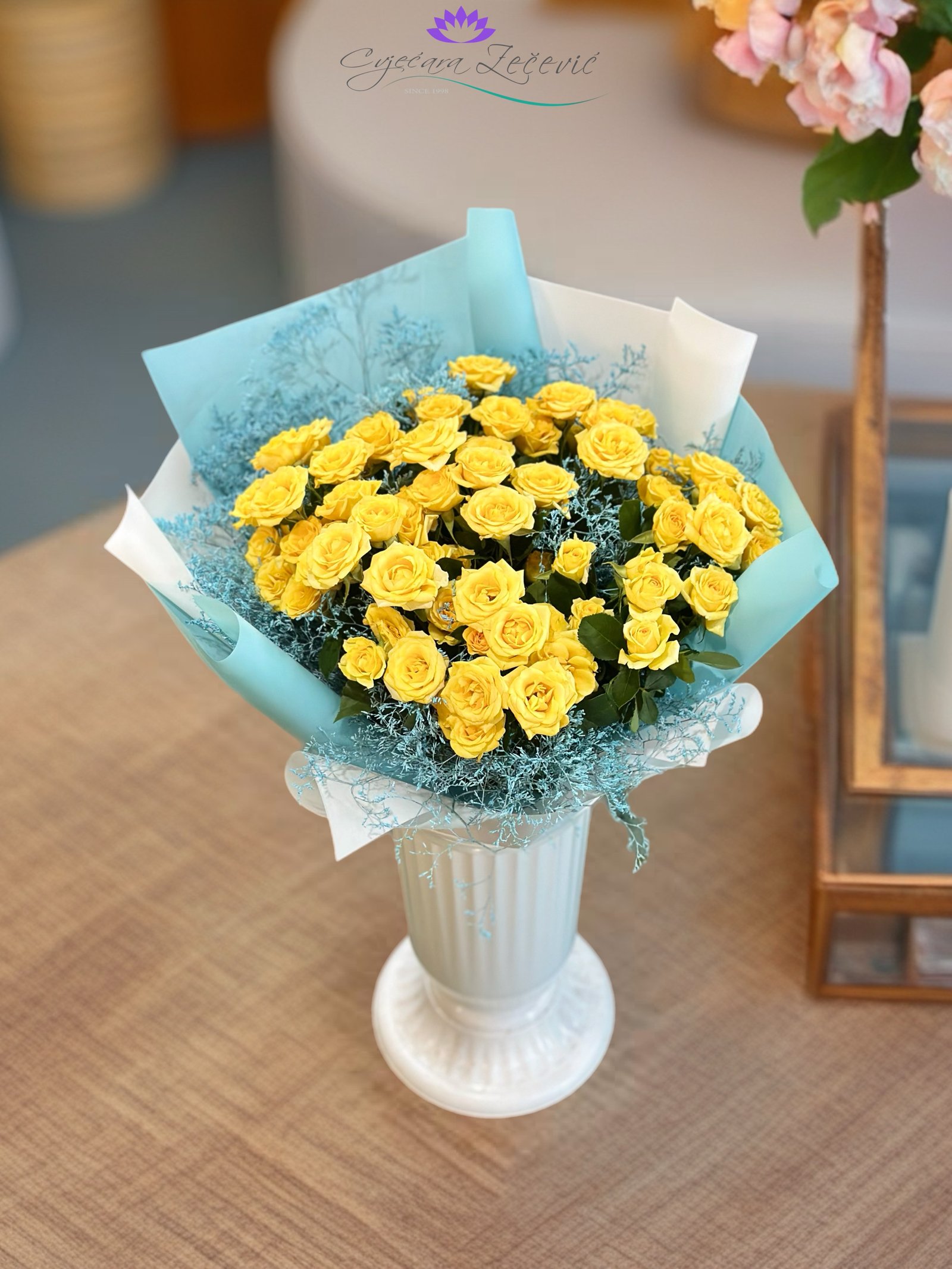 Buket sa zutim mini ruzama